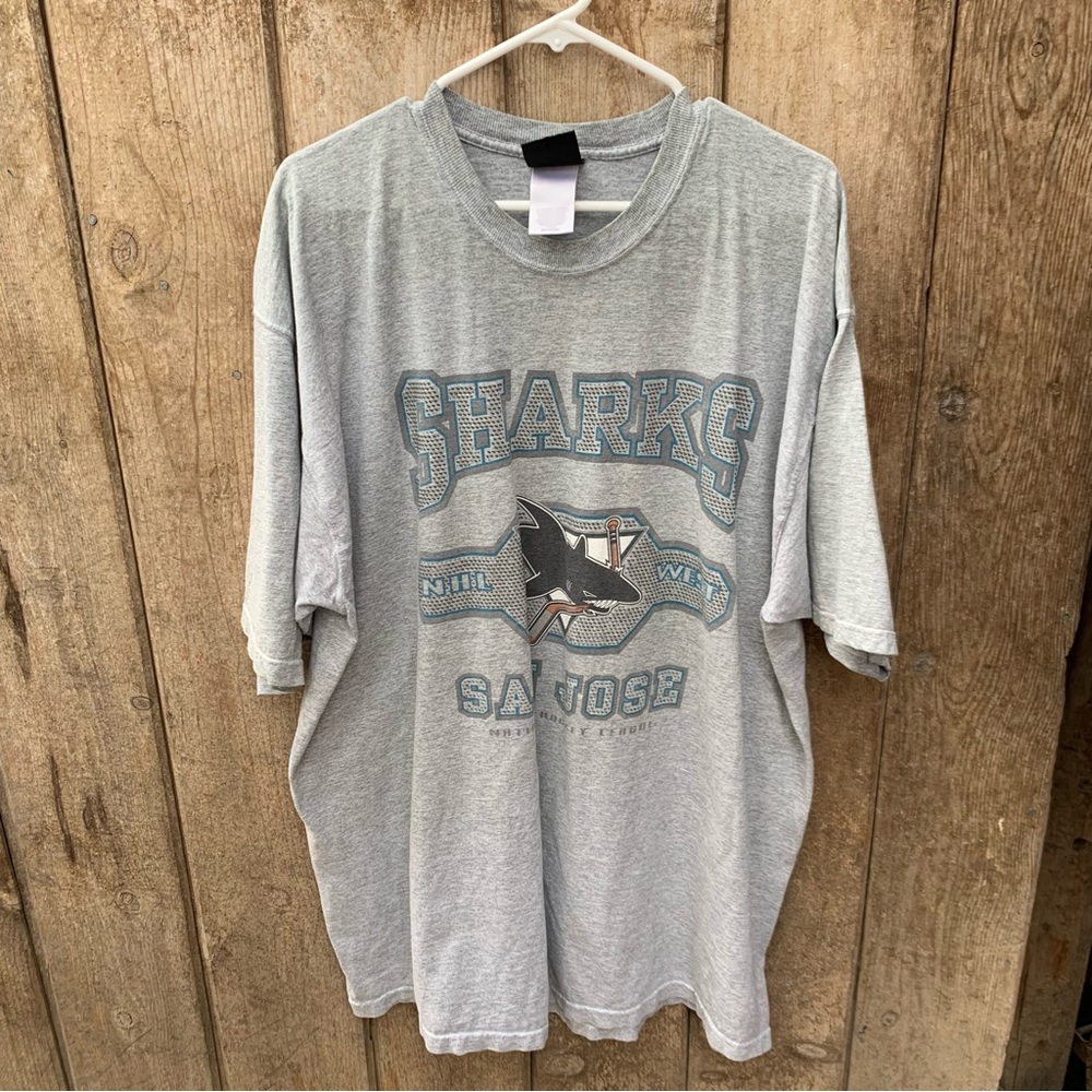 Vintage San Jose Sharks NHL Pro Player T-Shirt Men’s Size XXL Crew Next Shirt